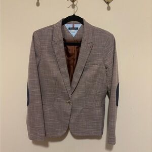Tommy Hilfiger Multi-Color Blazer with Navy Elbow Patches